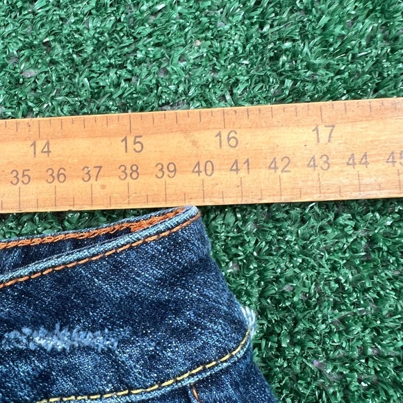 VTG Event Jeans Women's Wash Sz 14 31x31 Bootcut Stretch Embroidered Hearts Flap - Picture 7 of 11